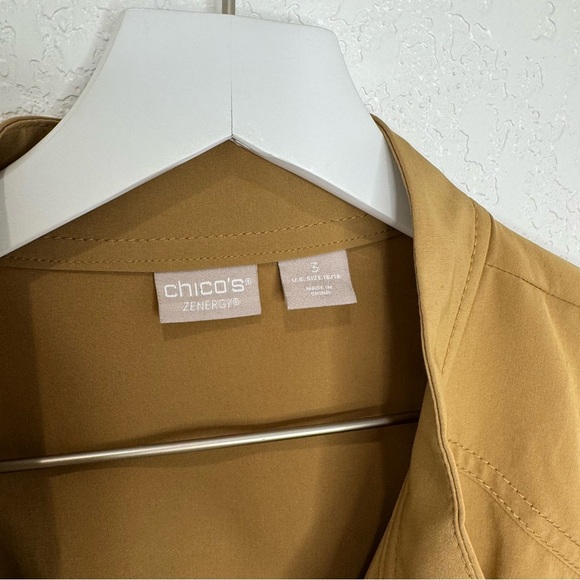 Chico's Zenergy Brown Full Zip Jacket - Picture 2 of 3